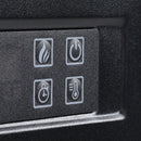 Camino Elettrico da Pavimento 113x26,6x87,5 cm Effetto Fiamma 2000W Bianco