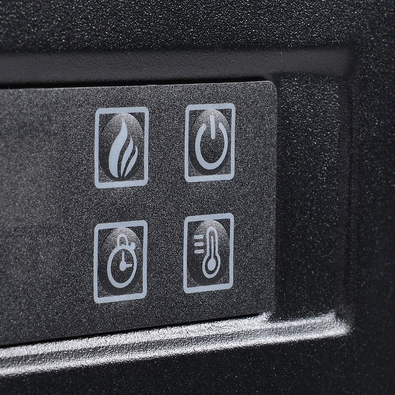 Camino Elettrico da Pavimento 113x26,6x87,5 cm Effetto Fiamma 2000W Bianco