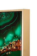 Dipinto su Tela Laccato Smeraldy con Cornice 82x4x62 cm in Metallo e Abete e Tela      