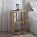 Comodino 1 Ripiano 55x30x34 cm in MDF Lonie Rovere