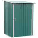 Casetta Box da Giardino Porta Attrezzi 100x103x160 cm in Acciaio Galvanizzato Verde  
