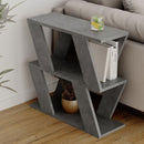 Tavolino da Soggiorno Laterale 60x22x57 cm in MDF Lazena Cemento