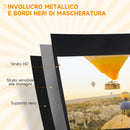 Telo per Proiettore Pieghevole da 100" con Treppiede Regolabile 235,8x8x136 cm in Plastica e Metallo Nero 