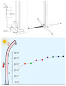 Doccia Solare da Esterno Giardino 20L Miscelatore Arkema Happy One Bianco