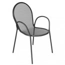 Sedia da Giardino Sheffield Impilabile 54x61x90 h cm in Acciaio Antracite