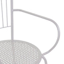 Sedia da Giardino 54x55x90cm in Ferro Ivrea Bianca