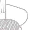 Sedia da Giardino 54x55x90cm in Ferro Ivrea Bianca