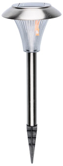 Lampada Solare a LED da Giardino in Acciaio Bauer Luce Bianca
