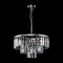 Lampada pendente Neoclassic in Metallo e Vetro Revero Cromo