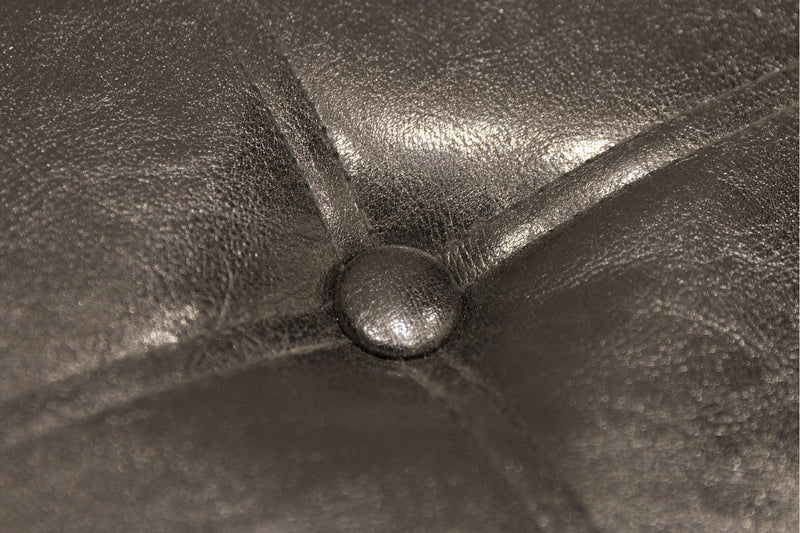 Baule Cassapanca Pouf Contenitore in Similpelle Soriani Nero