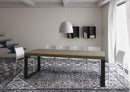 Tavolo Allungabile 140-400x90x77 cm Tecno Premium Tortora Telaio Antracite 