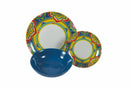 Servizio Piatti 18 Pezzi in Porcellana e Gres Multicolor Villa d'Este Home Tivoli Calamoresca