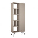 Libreria Jedda 80,6x191 cm tortora con anta  