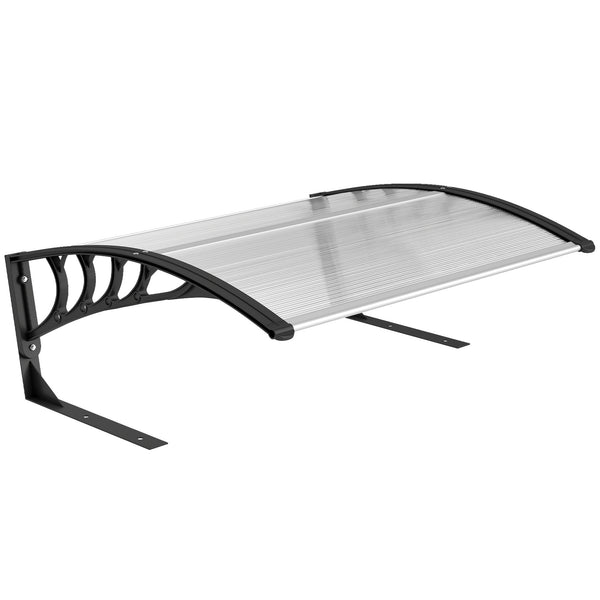 Pensilina da Esterno per Tagliaerba 100x81x43 cm Impermeabile e UV 30+ in Alluminio Bianco sconto