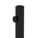 Base per Ombrellone 25kg per Pali da 38-48mm Ø54x46,5 cm in Cemento e Plastica Nero