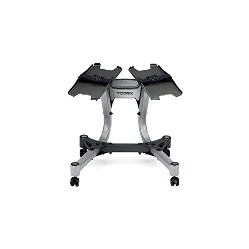 Carrello Porta Pesi per 2 Manubri a Carico Regolabile Toorx