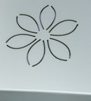 Tavolino Vassoio Pieghevole 64x40x52 cm Zeus in Legno Laccato Bianco