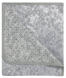 Copridivano con Penisola Destra in Poliestere e Cotone Grigio Chiaro Varie Misure