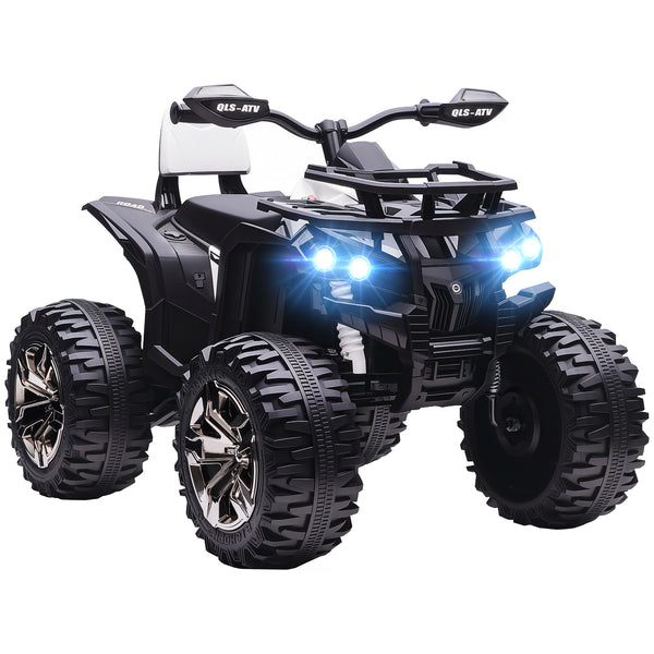 sconto Quad Elettrico per Bambini 3-5 Anni 12V con Fari e Pedale Presa USB per Musica Bianco