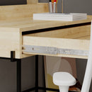 Scrivania con Cassetto 101x60x110 cm in MDF Leila Rovere Antracite