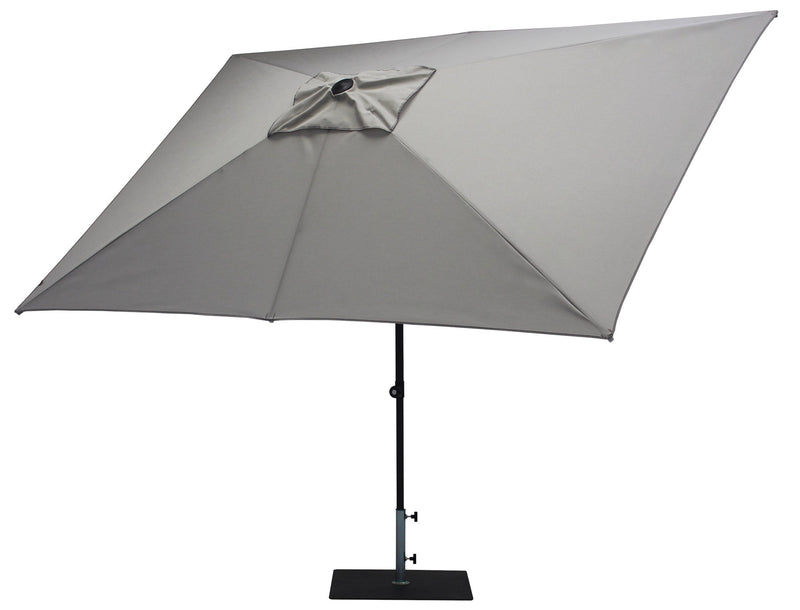 Ombrellone da Giardino 3x2 m Palo Ø38 mm in Alluminio Tessuto Olefin Trend Grigio