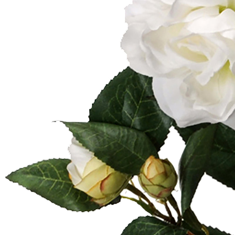 Set 4 Rami Artificiali di Camelia Altezza 60 cm Beige