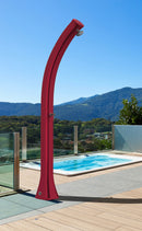 Doccia Solare da Giardino 35L Miscelatore Arkema Happy XL Fuxia