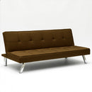 Divano Letto 175x83x74 cm in Tessuto Marrone