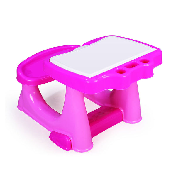 acquista Primo Banco Scuola Rosa con vano per la Cancelleria per Bambini