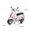 Piaggio Vespa Full Elettrica 12V per Bambini Bianca   