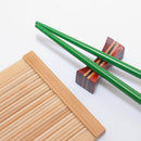 Set Sushi Vassoi e 2 Paia di Bacchette 27xH9 cm in Bambù Multicolor