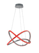 Lampada a Sospensione da Interno a LED in Metallo Alluminio Spazzolato