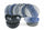 Servizio Piatti 18 Pezzi in Porcellana e Gres Multicolor Villa d'Este Home Tivoli Masai Blue