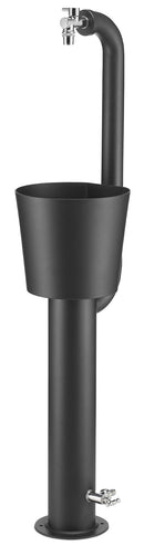 Fontana da Giardino con Doppio Rubinetto e Secchio Belfer 42/ARRC Cactus Antracite