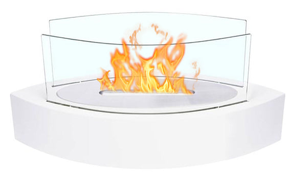 sconto Camino a Bioetanolo da Tavolo 50,5x23,5 cm Menzi Ivory Bianco