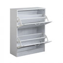 Scarpiera Sally 60x24x80 h cm in Legno Bianca