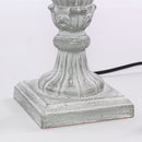 Lampada da Tavolo Ø12xH43 cm in MDF Design Classico Grigia