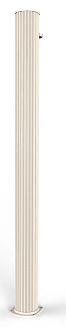 Doccia Solare da Giardino 40L Miscelatore e Lavapiedi Arkema Big Jolly Bianco Crema