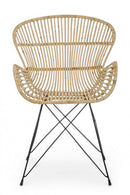 Set 4 Poltrone 62x68x85h cm Venturs Naturale 