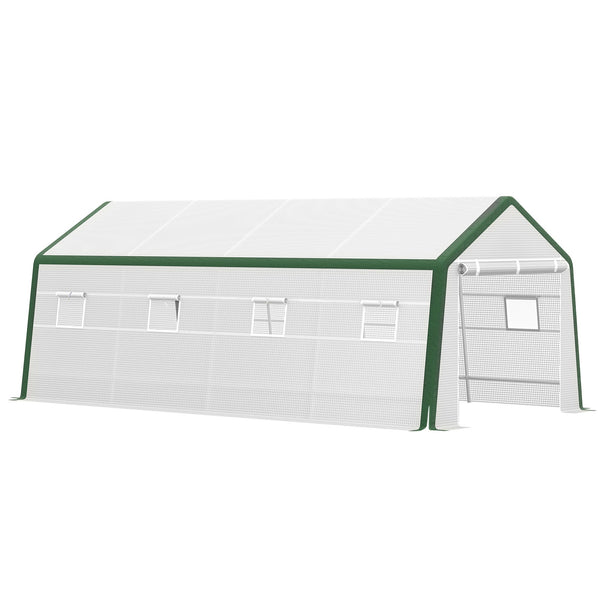 acquista Serra da Giardino con 8 Finestre 600x300x240 cm in Acciaio Bianca