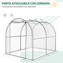 Serra da Giardino per Piante a Tunnel in PVC 250x200x200 cm 
