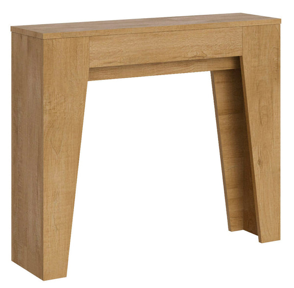 Consolle Allungabile 90x25/181 cm Pannelli in Nobilitato Narrow Quercia Natura sconto