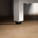 Mobile TV ad Angolo per 47" Max 110x36x45 cm con 2 Ripiani a Giorno in Legno Bianco  