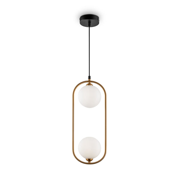 Lampada pendente Modern in Metallo Ring Ottone prezzo