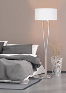 Piantana da Interno  E27 in Metallo Nickel Opaco