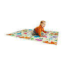 Tappeto Morbido per Bambini 120x90x0,8 cm Pieghevole Foresta Multicolore