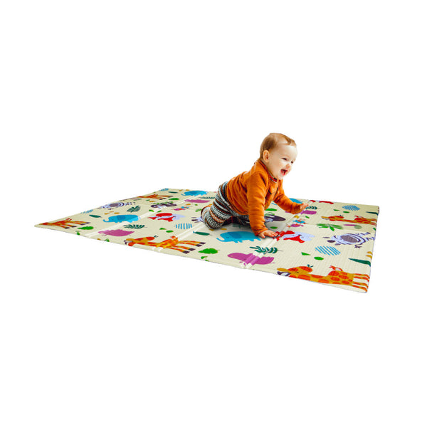 Tappeto Morbido per Bambini 120x90x0,8 cm Pieghevole Foresta Multicolore online