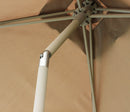 Ombrellone da Giardino Nice 2x2 m in Alluminio Tortora