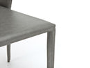 Set 4 Sedie 49x56xH82 cm in Similcuoio Break Grigio Chiaro
