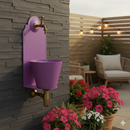 Fontana a Parete da Giardino con Rubinetto Belfer 42/PR Viola